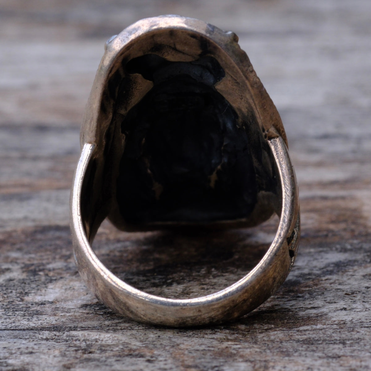 Vintage Sterling Big Chief Ring 8.25