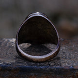 Vintage Sterling Turquoise and Mother Of Pearl Starburst Inlay Ring 11