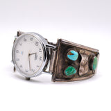 Vintage Sterling Turquoise Watch Band