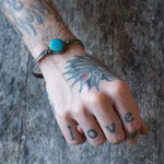 Vintage Sterling Turquoise Cuff