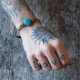 Vintage Sterling Turquoise Cuff