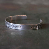 Vintage Sterling Silver Stamped Cuff