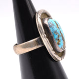 Vintage Sterling Turquoise Ring 4.5