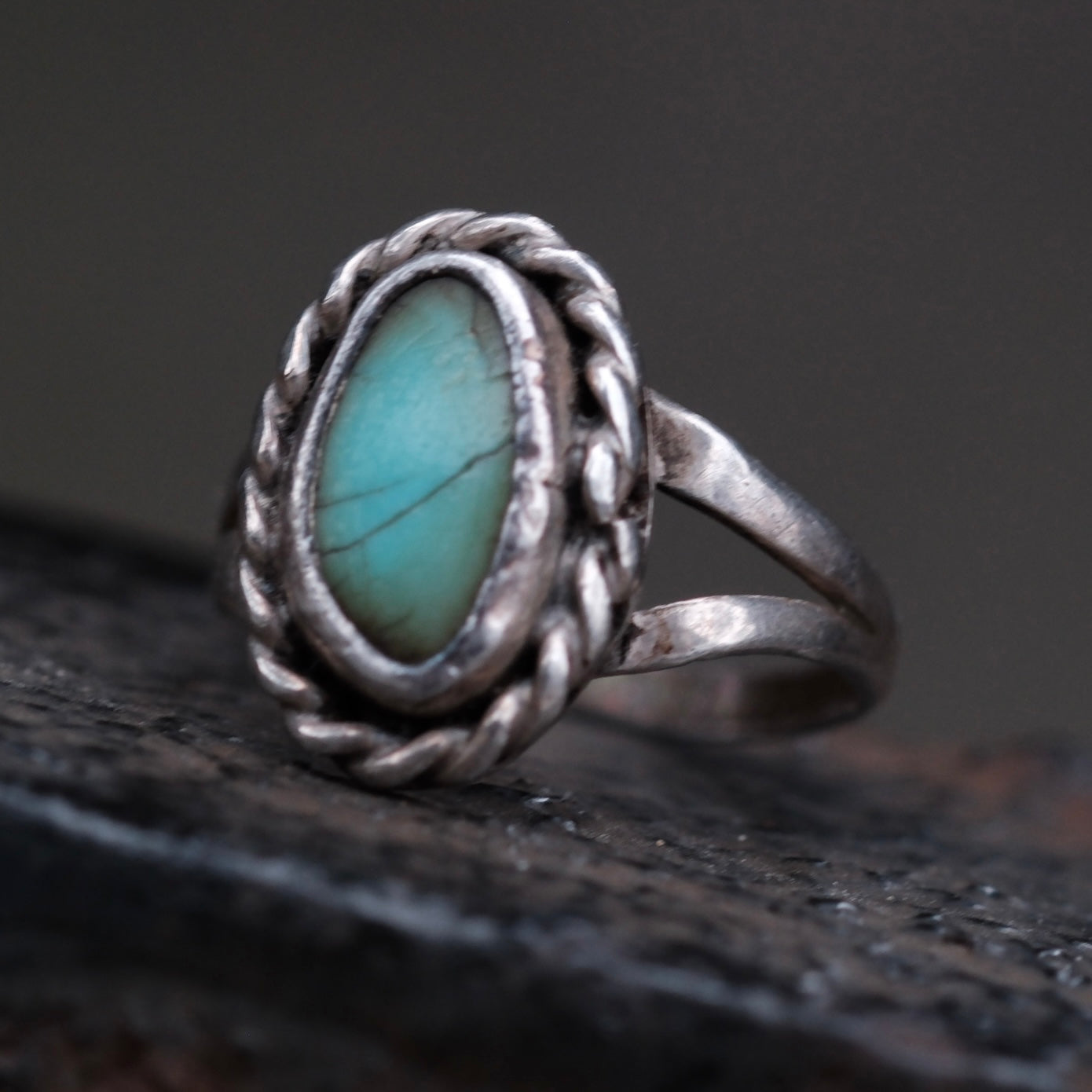Vintage Sterling Turquoise Ring 5