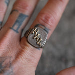 Vintage Sterling NAL Initial Signet Ring 10.5