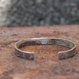 Vintage Sterling Turquoise Stamped Cuff