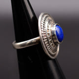 Vintage Sterling Lapis Ring 3.5