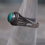 Vintage Sterling Turquoise Band 5.5
