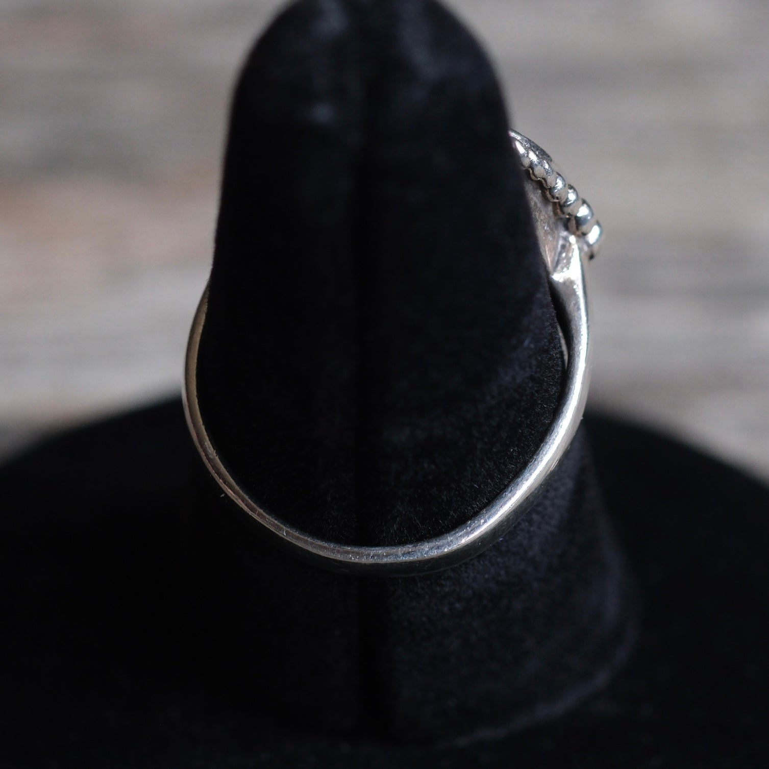 Vintage Sterling Mother Of Pearl Inlay Ring 6.25