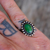 Vintage Sterling Fred Harvey Era Turquoise Ring 6