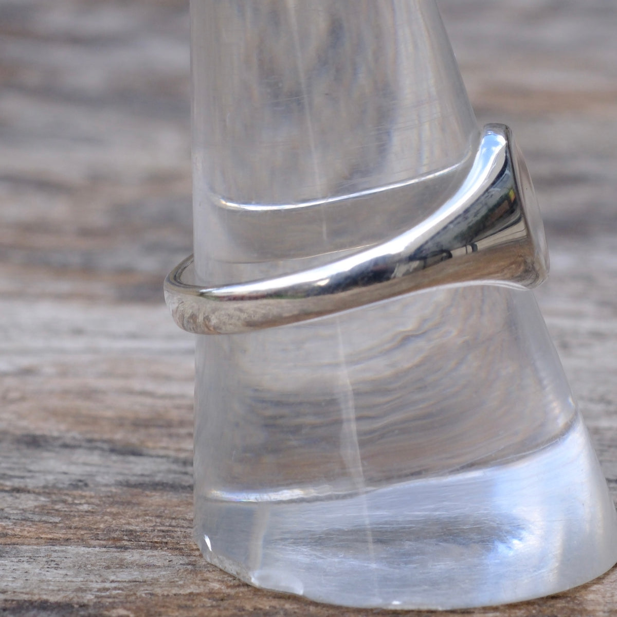 Vintage Sterling Signet Band Ring 9.75