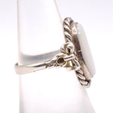 Vintage Sterling Opalite Roper Ring 7.5