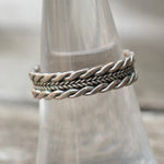 Vintage Sterling Braided Band 7