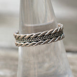 Vintage Sterling Braided Band 7