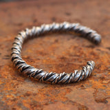 Vintage Sterling Silver Braided Cuff