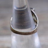 Vintage Sterling Older Turquoise Stamped Band Ring 6