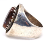 Vintage Sterling Fire Opal Ring 6.5