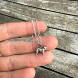 Vintage Sterling Bulldog Necklace