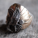 Vintage Sterling Silver Eagle Ring 10.5