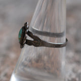 Vintage Sterling Turquoise Ring 7.75