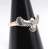 Vintage Sterling Silver Eagle Band 8.25