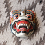 Vintage Hand Carved and Painted Barong Mask