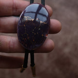 Vintage Purple and Gold Bolo Tie