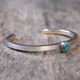 Vintage Sterling Turquoise Cuff