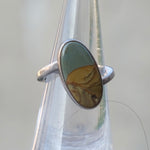 Vintage Sterling Picture Jasper Ring 5.5
