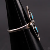Vintage Sterling Turquoise Ring 5.5