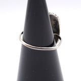 Vintage Sterling Turquoise Roper Ring 4.5