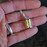 Vintage Sterling Shootin Dice Necklace