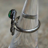 Vintage Sterling Turquoise Ring 7.5