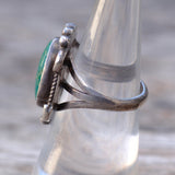 Vintage Sterling Turquoise Ring 6.75