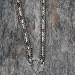 Vintage Sterling Zuni Hummingbird Squash Blossom Necklace 28"