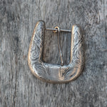 Vintage Sterling Western Silversmiths Hand Engraved Belt Buckle