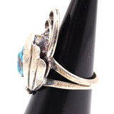 Vintage Sterling Turquoise Ring 5.5