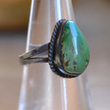 Vintage Sterling Turquoise Ring 6.75
