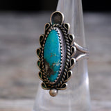 Vintage Sterling Turquoise Ring 6