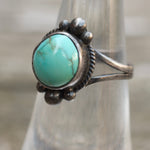 Vintage Sterling Turquoise Ring 5.75
