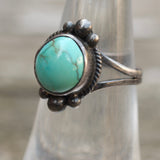 Vintage Sterling Turquoise Ring 5.75