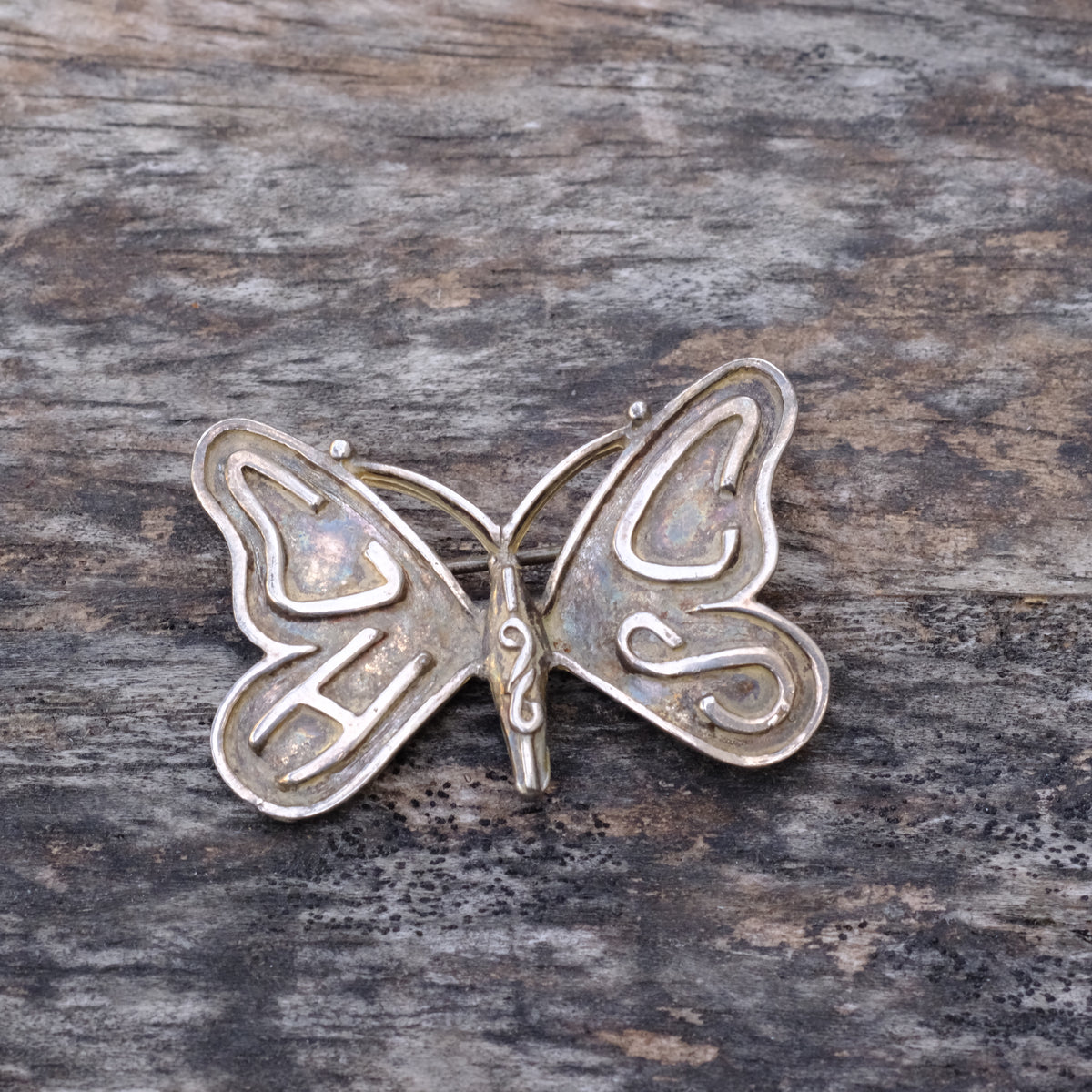 Vintage Sterling Butterfly Pin