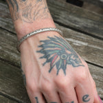 Vintage Sterling Stamped Cuff