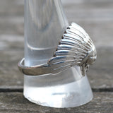 Vintage Sterling Silver Big Chief Ring 11.25