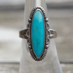 Vintage Sterling Turquoise Ring 6.25