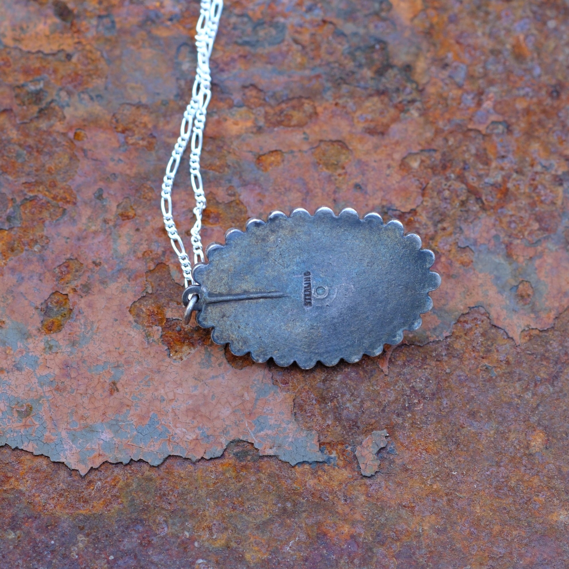 Vintage Sterling Dragons Breath Necklace