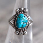 Vintage Sterling Turquoise Ring 6