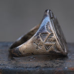 Vintage Sterling Silver Thunderbird Ring 10