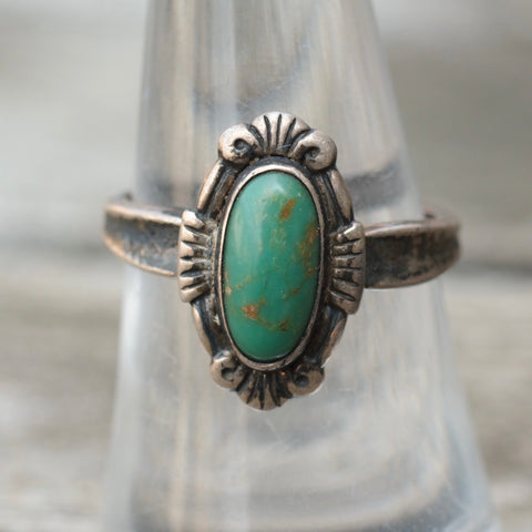 Vintage Sterling Turquoise Ring 7