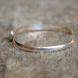 Vintage Sterling Turquoise Stamped Cuff